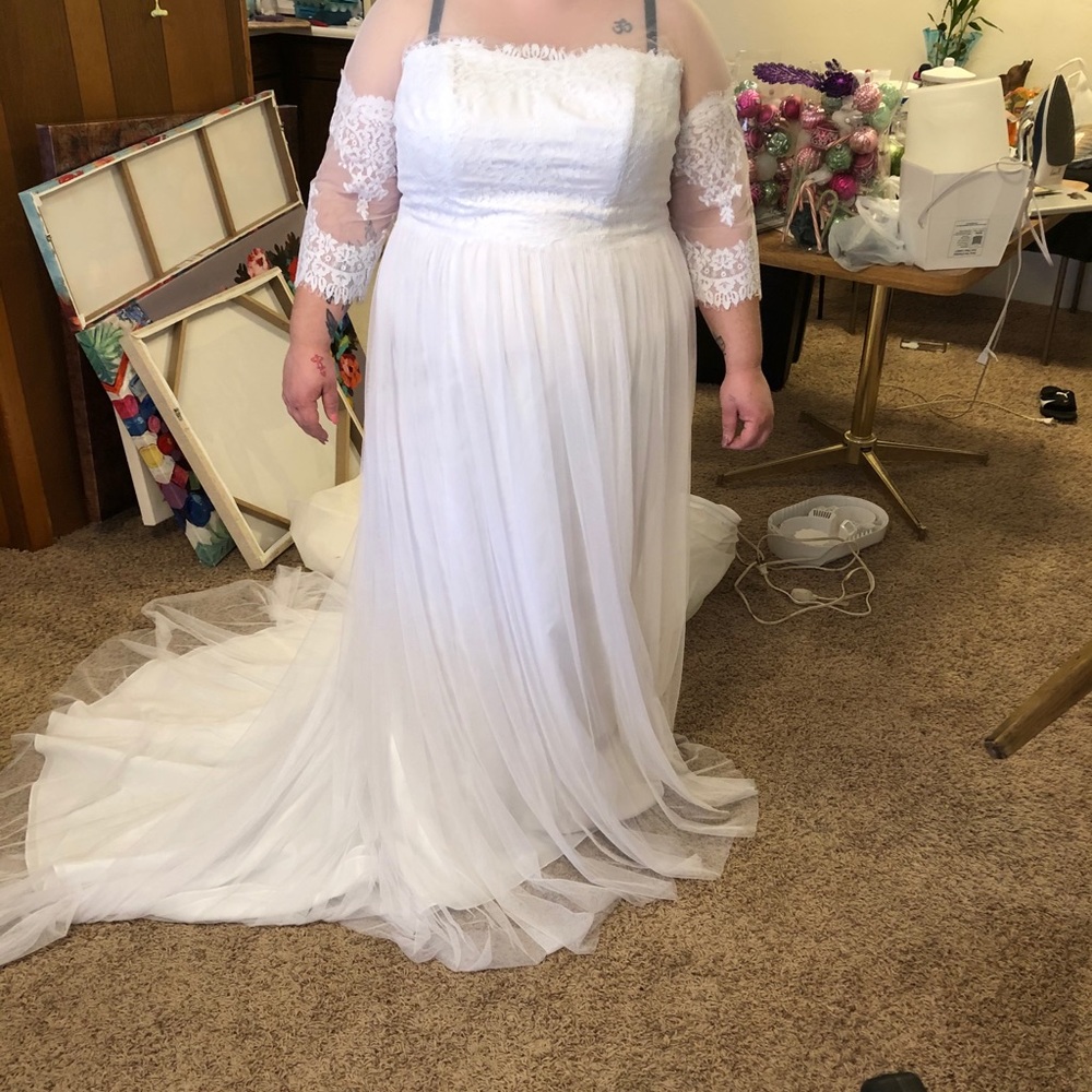 David’s Bridal wedding dress